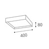 LED2 1272253CSTW Stropní svítidlo MILO 40, B CASAMBI TW 30W 3000K-4000K černá