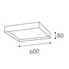 LED2 1272351DT MILO 60, W DIM 30W 2CCT 3000K/4000K stropní bílé