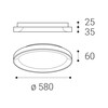 LED2 1273176ZBTW Stropní svítidlo BELLA SLIM 58, N ZIGBEE TW 48W 2700K-4000K matný nikl