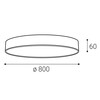 LED2 1274473ZBTW Stropní svítidlo MONO SLIM 80, B ZIGBEE TW 80W 2700K-4000K černá