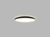 LED2 12749537D Stropní svítidlo MOON 60, BG DALI/PUSH DIM 60W 2CCT 3000K/4000K černá/zlatá RING