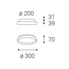 LED2 1276171ZBTW Stropní svítidlo MOON 30, W ZIGBEE TW 25W (20+5) 2700K-4000K bílá
