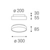 LED2 1276673ZBTW Stropní svítidlo TORO 30 P/N, B ZIGBEE TW 20+5W 2700K-4000K černá
