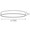 LED2 1276771DT Stropní svítidlo MONO SLIM 100, W TRIAC 115W 2700K/3000K/4000K bílá