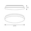 LED2 1470151D Stropní svítidlo JOTA II 26, W DALI/PUSH 12W 3000K/4000K bílá