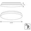 LED2 1470351 Stropní svítidlo JOTA II 33 HF, W 18W 3000K/4000K bílá