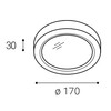 LED2 1470451 Zápustné/přisazené stropní svítidlo EIKO ON M, W 12W 3000K/3500K/4000K bílá