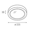 LED2 1470551 Zápustné/přisazené stropní svítidlo EIKO ON L, W 18W 3000K/3500K/4000K bílá