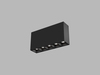LED2 1491153D Stropní svítidlo LINEAR II ON 5, B DALI/PUSH 10W 3000K/3500K/4000K UGR černá