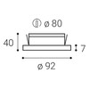 LED2 STATIC IP44 ZÁPUSTNÉ 2050131
