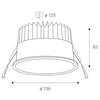 LED2 2095243DT Zápustné venkovní svítidlo VIGO M, B TRIAC DIM 29W 4000K černá