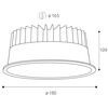 LED2 2096343 Zápustné svítidlo VIGO XL, B 38-48W 4000K UGR černá