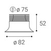 LED2 2150651DTW Zápustné svítidlo SPOT II C, W DALI TW/PUSH TW 9W 3000K-4000K UGR bílá