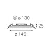LED2 SLIM-R, S ZÁPUSTNÉ BÍLÉ IP43 2182431
