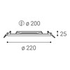 LED2 SLIM-R, L ZÁPUSTNÉ BÍLÉ IP43 2182631