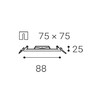 LED2 SLIM-Q, XS ZÁPUSTNÉ BÍLÉ IP43 2182731
