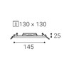 LED2 SLIM-Q, S ZÁPUSTNÉ BÍLÉ IP43 2182831