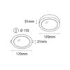 LED2 2190531 EASY-R ON, M 12W 3000K 2190531