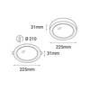 LED2 2190631 EASY-R ON, L 18W 4000K 2190841