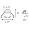 LED2 2231641D MAX 2,  DIM 8 4000K ZÁPUSTNÉ BÍLÉ