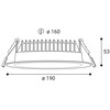 LED2 2235351 KAPA 19, W 25W 3000K/3500K/4000K zápustná bílá