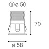 LED2 2250231DT RAY S, W 6W 3000K zápustné bílé