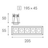 LED2 2312741D TECO 5, W DIM 15W 4000K zápustné bílé