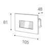 LED2 2390751 WALK II QG, W 5W 3000K/4000K/6000K zápustná bílá