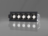 LED2 2491353D Zápustné svítidlo LINEAR II 5, B DALI/PUSH 10W 3000K/3500K/4000K UGR černá