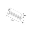 LED2 2560273 Zápustné svítidlo RIVA MINI 6, B 10W 2700K/3000K/4000K UGR černá