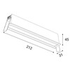 LED2 2560551DTW Zápustné svítidlo RIVA MINI WW 12, W DALI TW/PUSH TW 20W 3000K-4000K UGR bílá