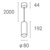 LED2 3251433CS Závěsné svítidlo LUKY Z, B CASAMBI 20W 3000K UGR černá