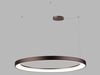 LED2 3273358CSTW Závěsné svítidlo BELLA SLIM 98 P-Z, CF CASAMBI TW 80W 3000K-4000K hnědá