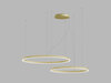 LED2 3274677DTW Závěsné svítidlo CIRCLE SET 2 P-Z, G DALI TW/PUSH TW 104W 2700K-4000K zlatá