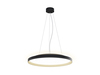 LED2 32749537D Závěsné svítidlo MOON 60 P/N-Z, BG DALI/PUSH DIM 60W 2CCT 3000K/4000K černá/zlatá RING