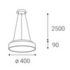 LED2 3275571ZBTW Závěsné svítidlo RINGO II 40 P/N-Z, W ZIGBEE TW 32+8W 2700K - 4000K bílá