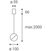 LED2 3301033 Závěsné svítidlo LOCO Z, B 10W 3000K černá