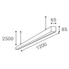 LED2 3314251CSTW Závěsné svítidlo LINO II 120 P-Z, W PRISMA 32W CASAMBI TW 3CCT 3000K/3500/4000K bílá