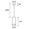 LED2 3480521 Závěsné svítidlo TINY II L Z, W 8W 2700K bílá