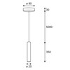 LED2 3490833 Závěsné svítidlo MIKY SLIM 35 Z, B 3W 3000K UGR černá