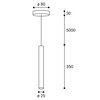 LED2 3490933 Závěsné svítidlo MIKY SLIM 55 Z, B 3W 3000K UGR černá