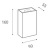 LED2 BLOCK, A NÁSTĚNNÉ ANTRACITOVÉ IP54 5100434