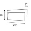 LED2 STEP ON Q L, A NÁSTĚNNÉ ANTRACITOVÉ IP54 5130634