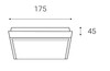 LED2 QUADO S, A STROPNÍ ANTRACITOVÉ IP54 5130834