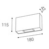 LED2 5131334 BLADE, A 3000K, 2x6W 5131334