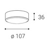 LED2 5131734 ROLO, A 6 3000K STROPNÍ ANTRACIT