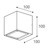 LED2 5132334 TOMY 2, A 9W 3000K nástěnné antracit