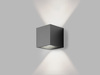 LED2 5132334D Venkovní nástěnné svítidlo TOMY 2, A DALI/PUSH 2x4,5W 3000K antracit