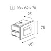 LED2 STEP IN S, A ZÁPUSTNÉ ANTRACITOVÉ IP54 5141434