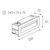 LED2 STEP IN L, A ZÁPUSTNÉ ANTRACITOVÉ IP54 5141534